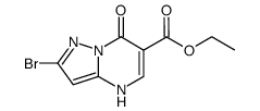 ethyl 2-bromo-7-oxo-4,7-dihydropyrazolo[1,5-α]pyrimidine-6-carboxylate结构式