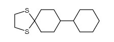 8-cyclohexyl-1,4-dithiaspiro[4.5]decane Structure