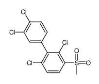 1,3-dichloro-2-(3,4-dichlorophenyl)-4-methylsulfonylbenzene Structure