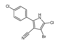 4-bromo-5-chloro-2-(4-chlorophenyl)-1H-pyrrole-3-carbonitrile Structure