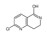 2-chloro-5,6,7,8-tetrahydro-1,6-naphthyridin-5-one structure