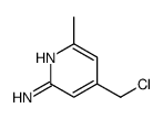 4-(chloromethyl)-6-methylpyridin-2-amine Structure