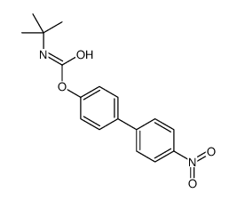 [4-(4-nitrophenyl)phenyl] N-tert-butylcarbamate结构式