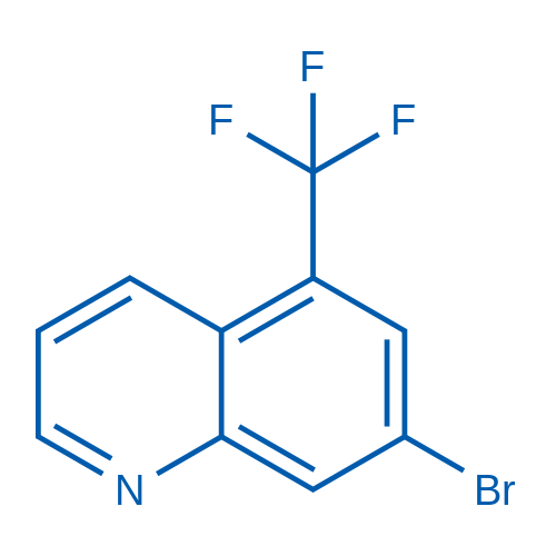 7-Bromo-5-(trifluoromethyl)quinoline structure