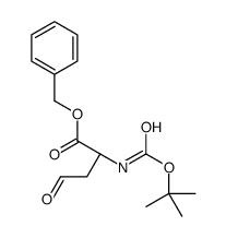 Butanoicacid, 2-[[(1,1-dimethylethoxy)carbonyl]amino]-4-oxo-, phenylmethyl ester, (2S)- Structure
