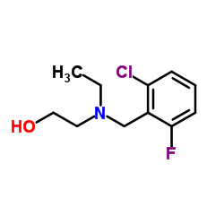 2-[(2-Chloro-6-fluorobenzyl)(ethyl)amino]ethanol结构式