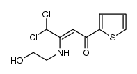 4,4-dichloro-3-(2-hydroxyethylamino)-1-(thien-2-yl)-2-buten-1-one Structure