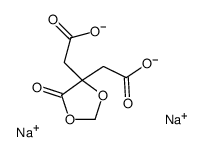 disodium 5-oxo-1,3-dioxolan-4-ylidenedi(acetate) Structure