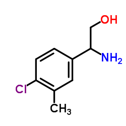 2-Amino-2-(4-chloro-3-methylphenyl)ethanol结构式