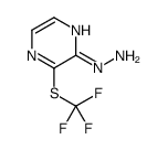2-Hydrazino-3-[(trifluoromethyl)sulfanyl]pyrazine Structure