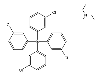 triethylammonium tetra(3-chlorophenyl)borate结构式