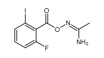 (Z)-N'-((2-fluoro-6-iodobenzoyl)oxy)acetimidamide Structure