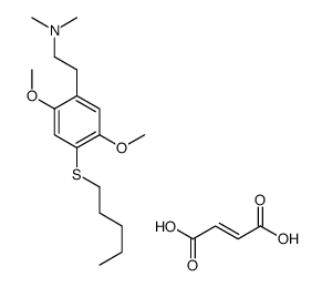 Benzeneethanamine, 2,5-dimethoxy-N,N-dimethyl-4-(pentylthio)-, (Z)-2-b utenedioate (1:1) Structure