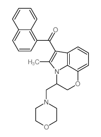 (5-METHYL-3-(MORPHOLINOMETHYL)-2,3-DIHYDRO-[1,4]OXAZINO[2,3,4-HI]INDOL-6-YL)(NAPHTHALEN-1-YL)METHANONE picture