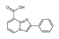 2-苯基-咪唑并[1,2-a]吡啶-8-羧酸结构式