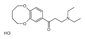 3-(diethylamino)-1-(2,3,4,5-tetrahydro-1,6-benzodioxocin-8-yl)propan-1-one,hydrochloride Structure