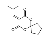 8-(2-methylpropylidene)-6,10-dioxaspiro[4.5]decane-7,9-dione结构式