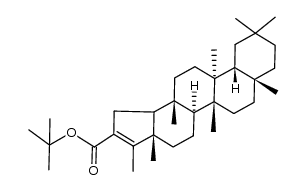 t-butyl 3-nor-friedel-2(4)-en-2-carboxylate结构式
