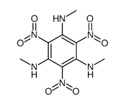N,N',N''-trimethyl-2,4,6-trinitro-benzene-1,3,5-triyltriamine结构式