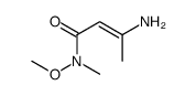 2-BUTENAMIDE, 3-AMINO-N-METHOXY-N-METHYL-结构式