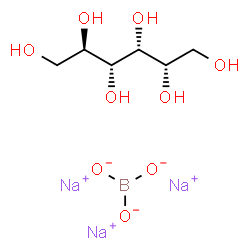 Glucitol, borate, sodium salt结构式