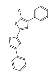5-chloro-4,4'-diphenyl-2,2'-bithiophene Structure