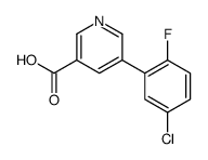 5-(5-chloro-2-fluorophenyl)pyridine-3-carboxylic acid结构式