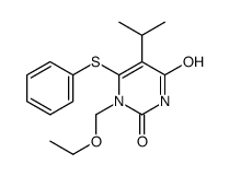 1-(ethoxymethyl)-5-isopropyl-6-(phenylsulfanyl)uracil结构式