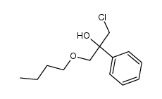 1-butoxy-3-chloro-2-phenyl-2-propanol结构式