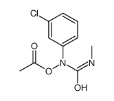N-Acetyloxy-N-(3-chlorophenyl)-N'-methylurea结构式