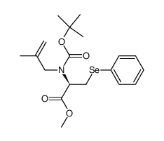 methyl (R)-2-((tert-butoxycarbonyl)(2-methylallyl)amino)-3-(phenylselanyl)propanoate Structure