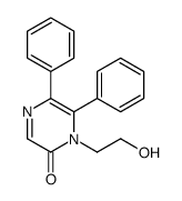 1-(2-hydroxyethyl)-5,6-diphenylpyrazin-2-one结构式