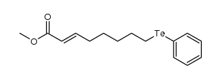 methyl 8-(phenyltellanyl)oct-2-enoate结构式