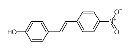 4-Hydroxy-4'-nitrostilbene Structure