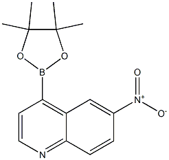 6-nitro-4-(4,4,5,5-tetramethyl-1,3,2-dioxaborolan-2-yl)quinoline Structure