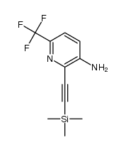 6-(trifluoromethyl)-2-[(trimethylsilyl)ethynyl]pyridin-3-amine Structure