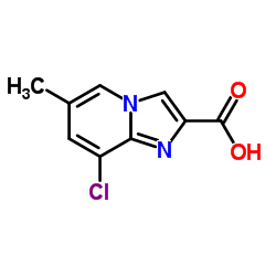 8-Chloro-6-Methyl-imidazo[1,2-a]pyridine-2-carboxylic acid结构式