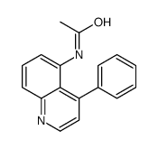 N-(4-phenylquinolin-5-yl)acetamide Structure