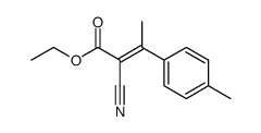 2-BUTENOIC ACID, 2-CYANO-3-(4-METHYLPHENYL)-, ETHYL ESTER Structure