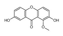 2,7-dihydroxy-1-methoxyxanthone结构式