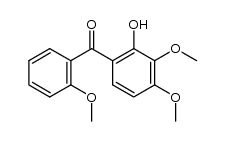 3,4-dimethoxy-2-hydroxy-2'-methoxybenzophenone结构式
