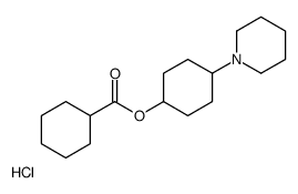 (4-piperidin-1-ylcyclohexyl) cyclohexanecarboxylate,hydrochloride Structure