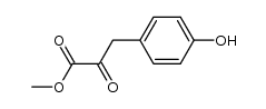 methyl 2-oxo-3-(4-hydroxyphenyl)propionate结构式