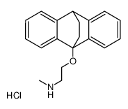 9-(2-Methylaminoethoxy)-9,10-dihydro-9,10-ethanoanthracene hydrochloride结构式