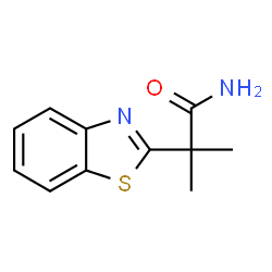 2-Benzothiazoleacetamide,alpha,alpha-dimethyl-(9CI) structure