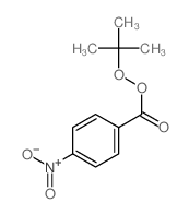 Benzenecarboperoxoicacid, 4-nitro-, 1,1-dimethylethyl ester结构式