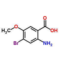 2-氨基-4-溴-5-甲氧基苯甲酸结构式