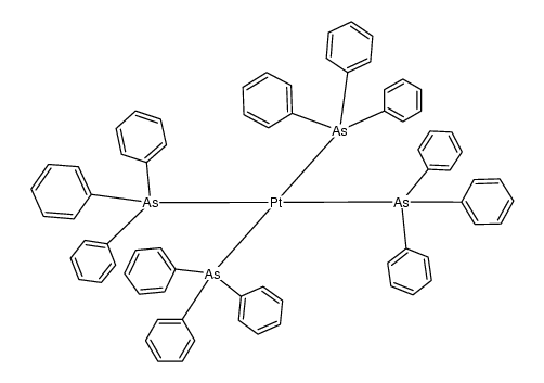 tetrakis(triphenylarsine)platinum(0)结构式