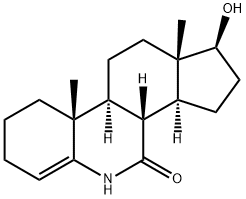 17β-Hydroxy-6-azaandrost-4-en-7-one Structure