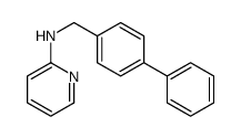N-[(4-phenylphenyl)methyl]pyridin-2-amine结构式